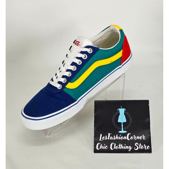 Vans Men's Yacht Club Old Skool Primary Color Block Canvas Shoes Size 9 114 - Picture 15 of 16